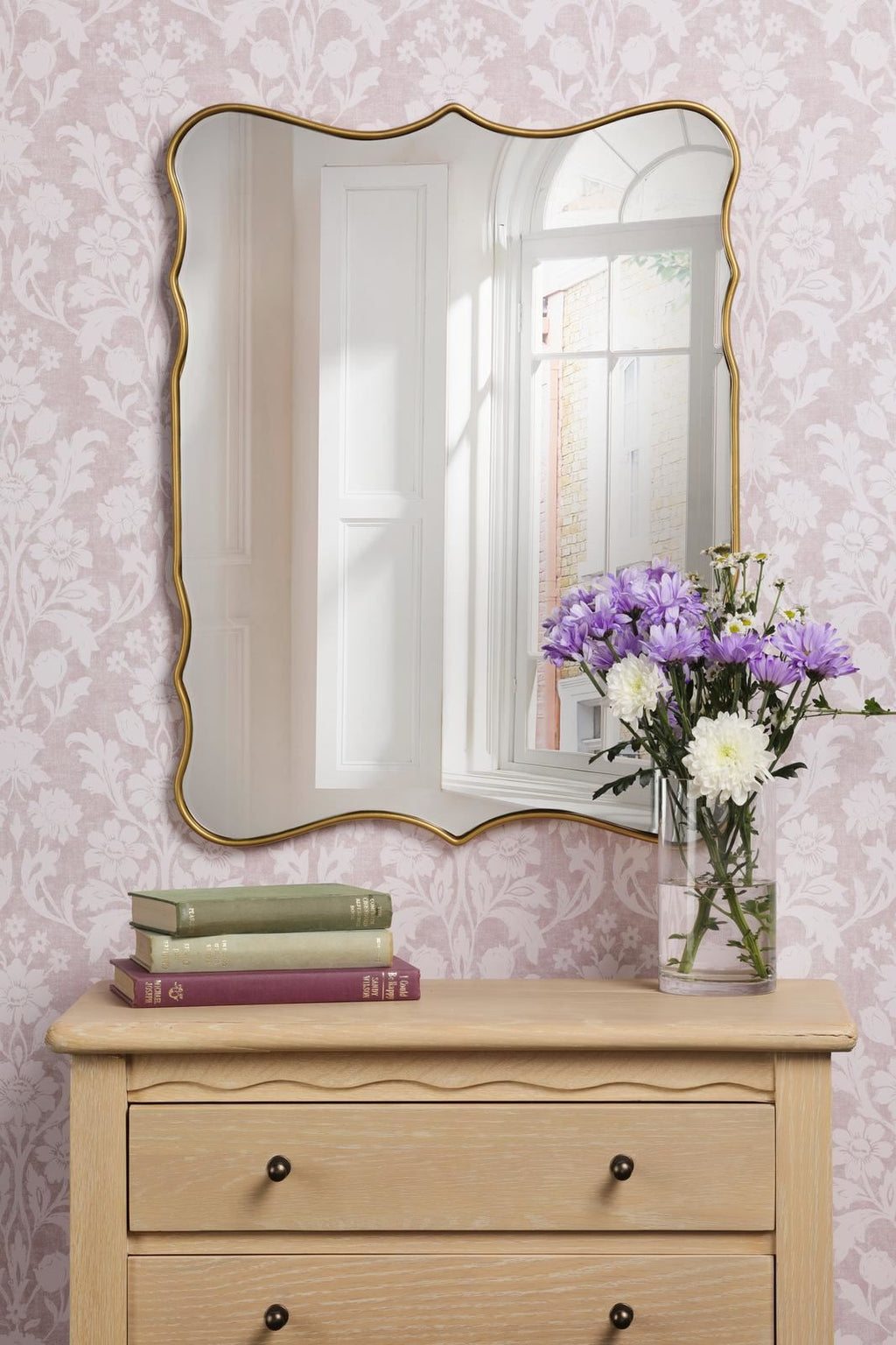 Laura Ashley Medora Mirror Matt Gold 64.5 X 49.5cm LA3756772-Q