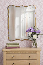 Laura Ashley Medora Mirror Matt Gold 64.5 X 49.5cm LA3756772-Q