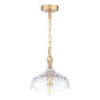 Laura Ashley Eversden Pendant Antique Brass and Crystal LA3756652-Q