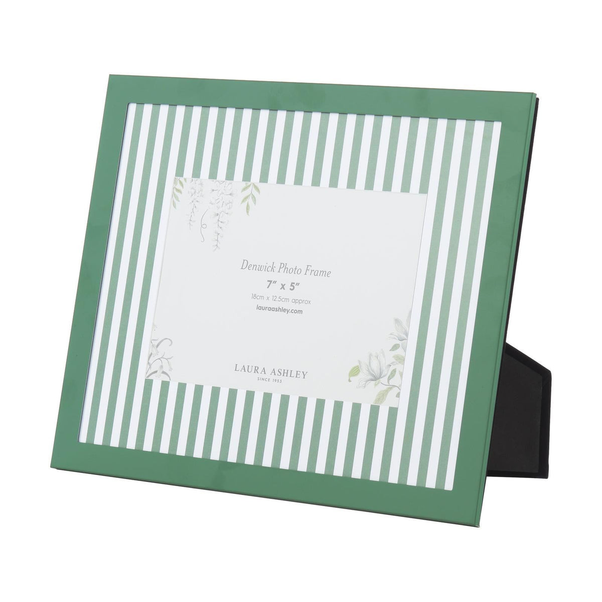 Laura Ashley Denwick Photo Frame Matt Green and Green 7" x 5" LA3756758-Q