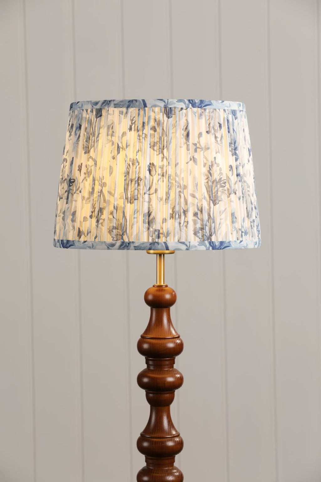 Laura Ashley Adwick Trail Blue Cotton Tapered Drum Shade 30cm/12 inch LA3756741-Q