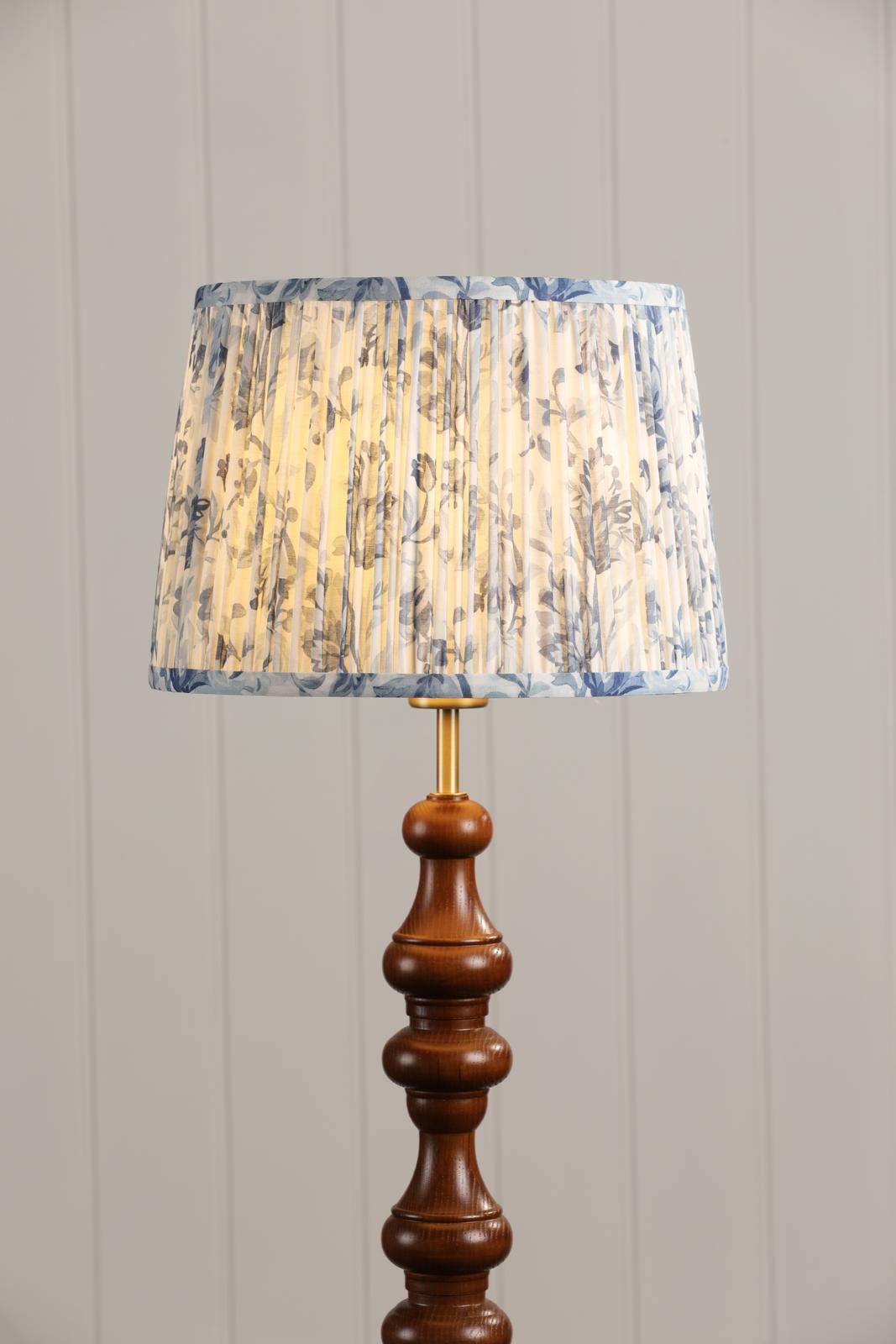 Laura Ashley Adwick Trail Blue Cotton Tapered Drum Shade 30cm/12 inch LA3756741-Q