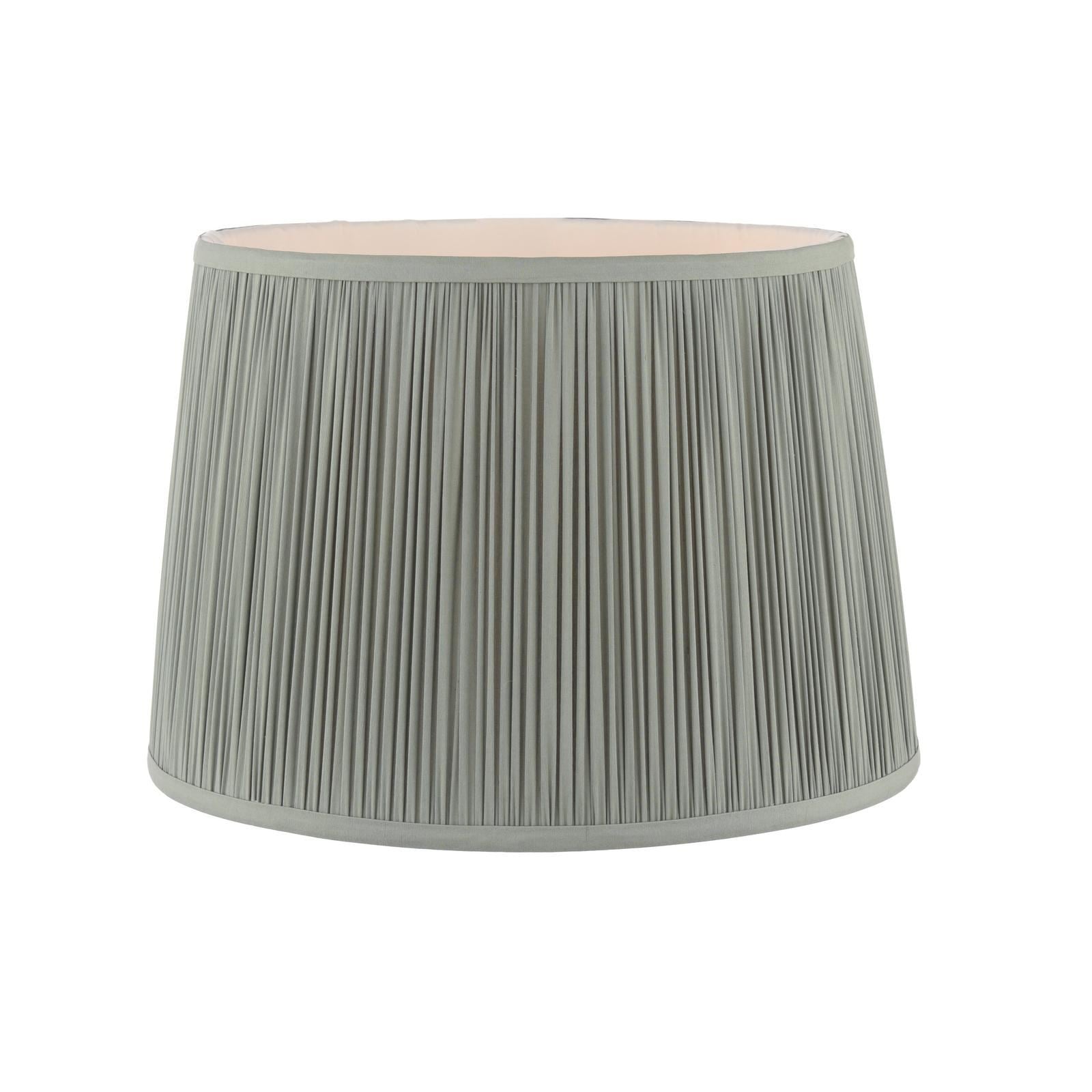 Laura Ashley Hemsley Green 100% Silk Tapered Drum Shade 30cm/12 inch LA3756666-Q