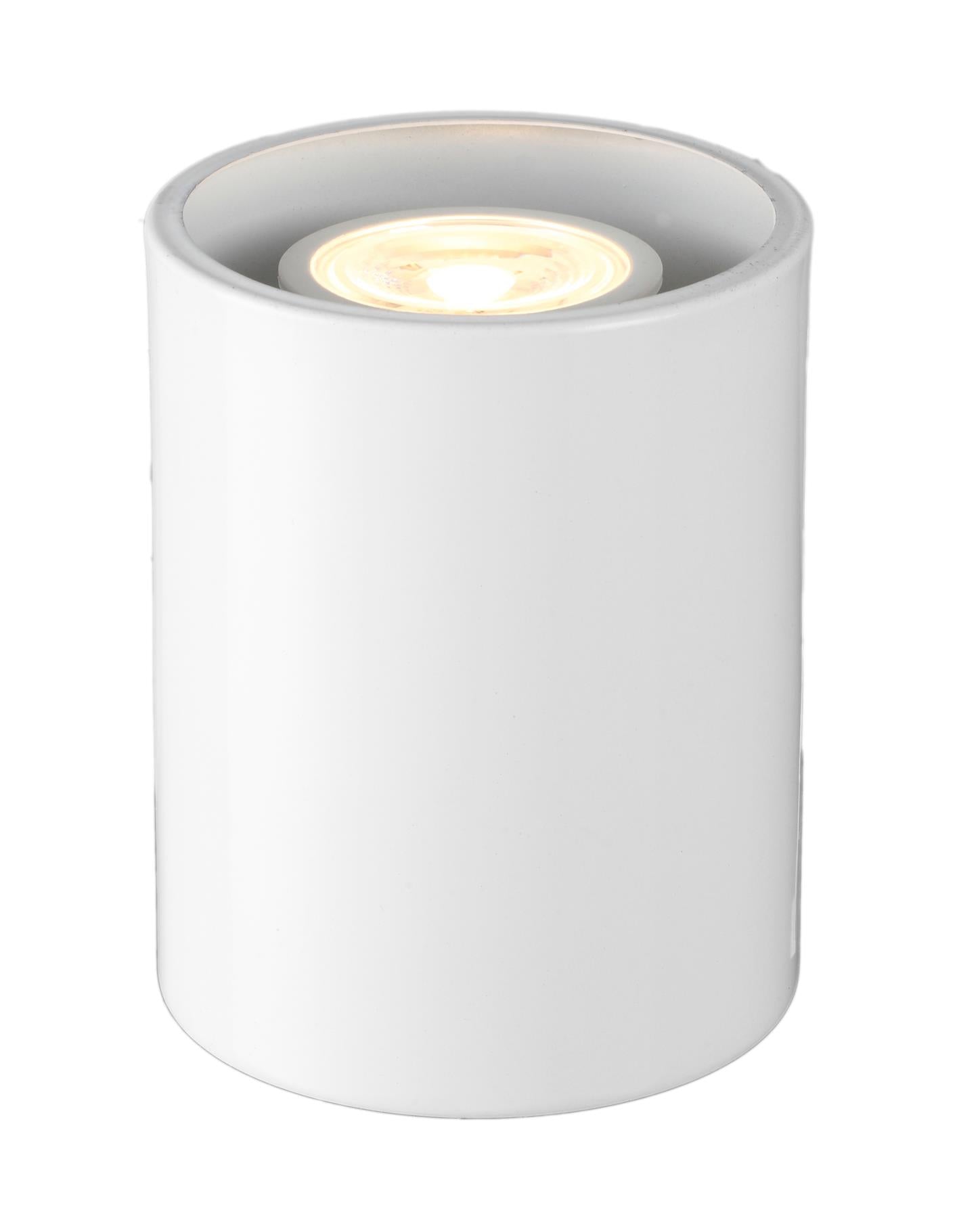 Modern White LED Uplighter Table, Floor Lamp Uplighter with Inline Switch
