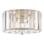 Laura Ashley Fernhurst Small 3 Light Flush Crystal and Antique Brass LA3756657-Q