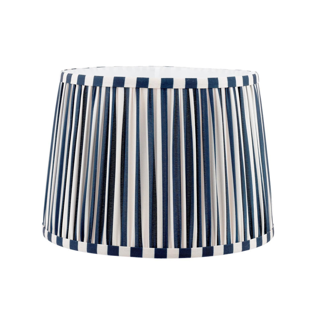 Laura Ashley Denwick Blue Cotton Tapered Drum Shade 30cm/12 inch LA3756736-Q