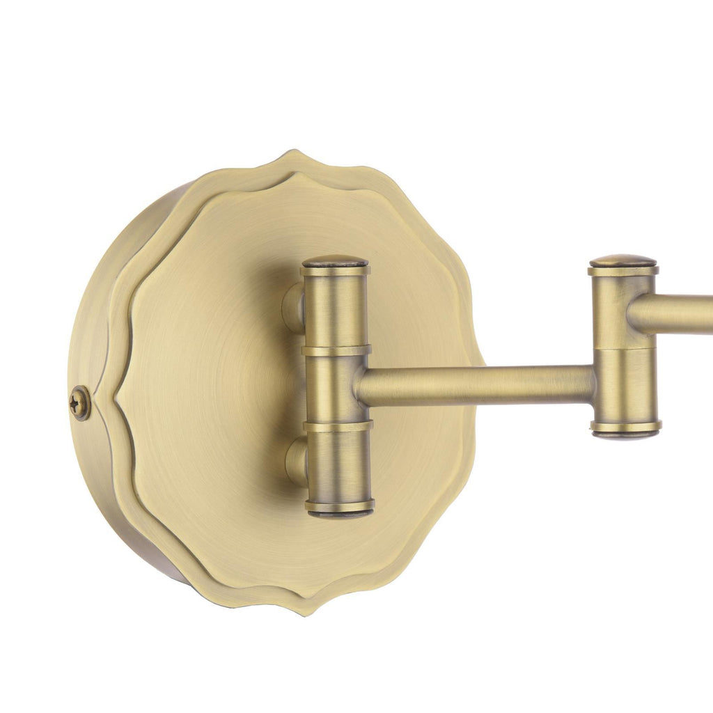 Laura Ashley Denwick Wall Light Matt Antique Brass With Shade LA3756676-Q