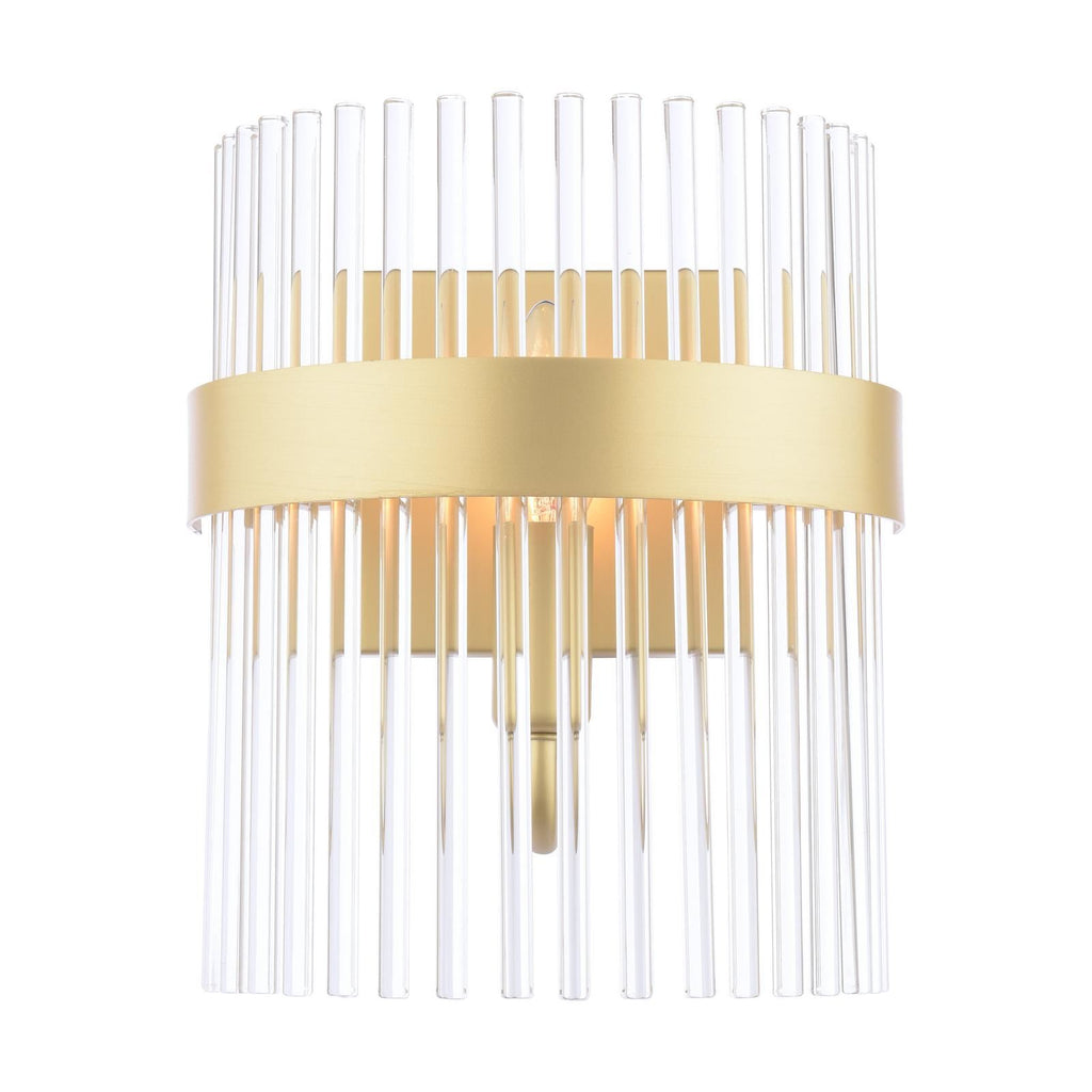 Laura Ashley Alexa Wall Light Glass and Matt Antique Brass LA3756656-Q