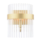 Laura Ashley Alexa Wall Light Glass and Matt Antique Brass LA3756656-Q