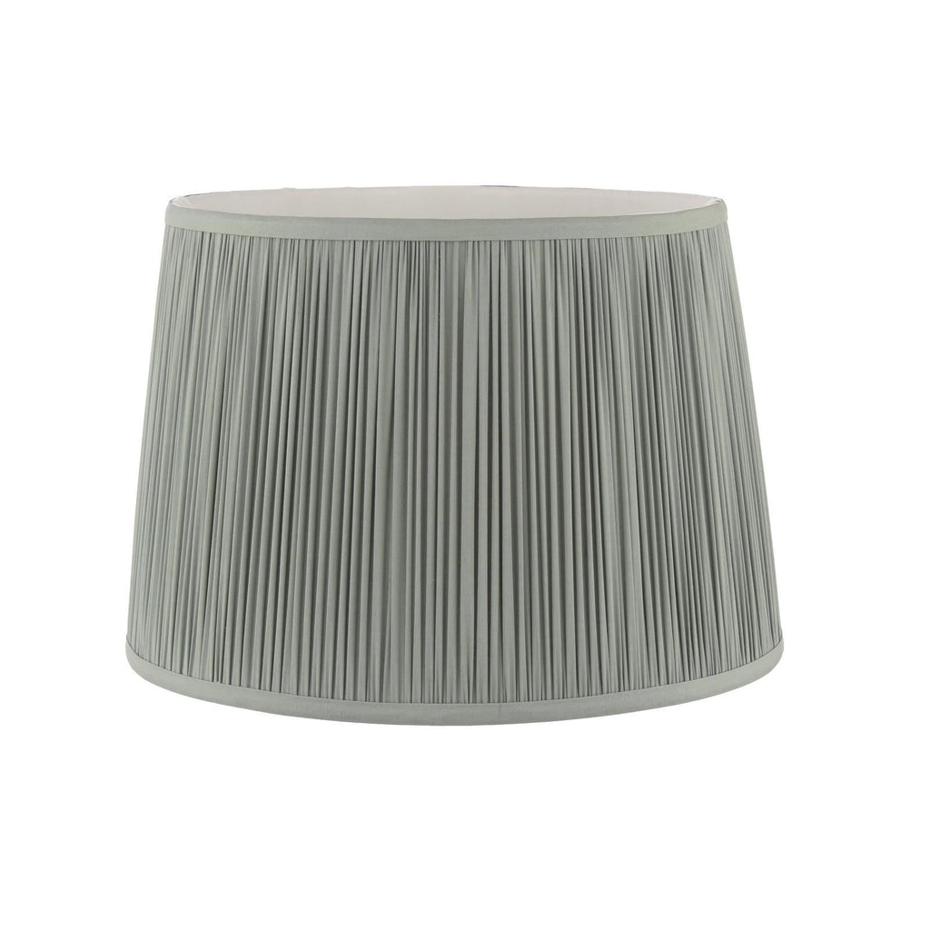Laura Ashley Hemsley Green 100% Silk Tapered Drum Shade 30cm/12 inch LA3756666-Q