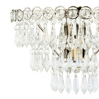 Laura Ashley Enid Wall Light Faceted Glass and Polished Nickel LA3727749-Q