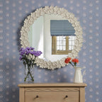 Laura Ashley Romsey Mirror Matt White 65cm LA3756770-Q