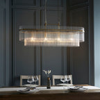 Marietta 4lt Ceiling Pendant Light In Antique Brass With Clear Glass 112573