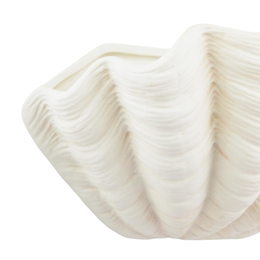 Laura Ashley Shell Wall Washer White Ceramic LA3756703-Q