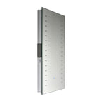 13760 Perle LED Illuminated Bathroom Mirror in Matt Silver