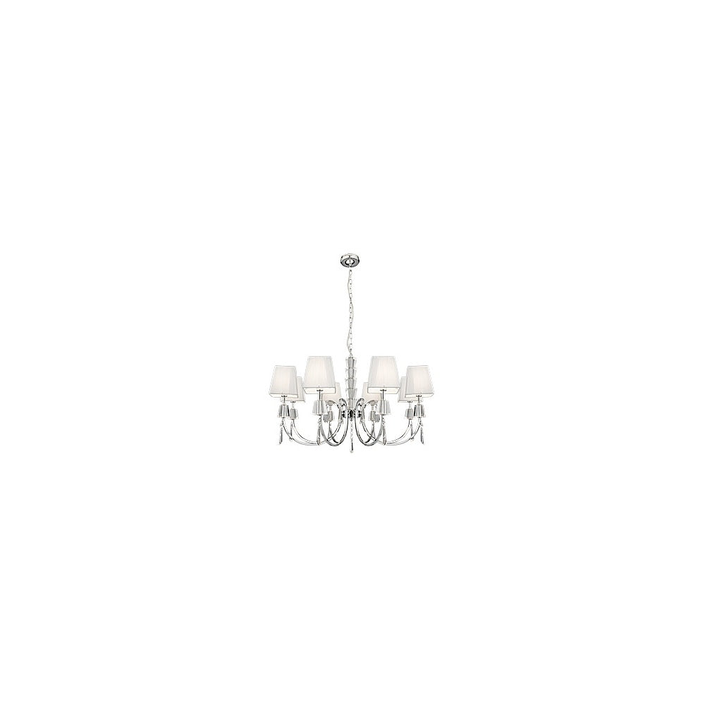 6888-8CC Portico Chrome 8 Light Ceiling Pendant Light