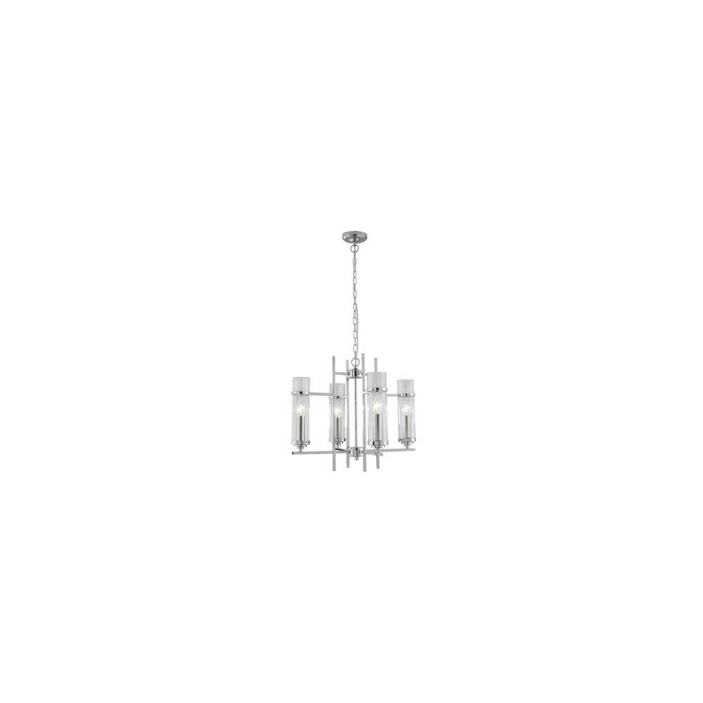 3094-4CC Milo 4 Light Chrome And Glass Pendant