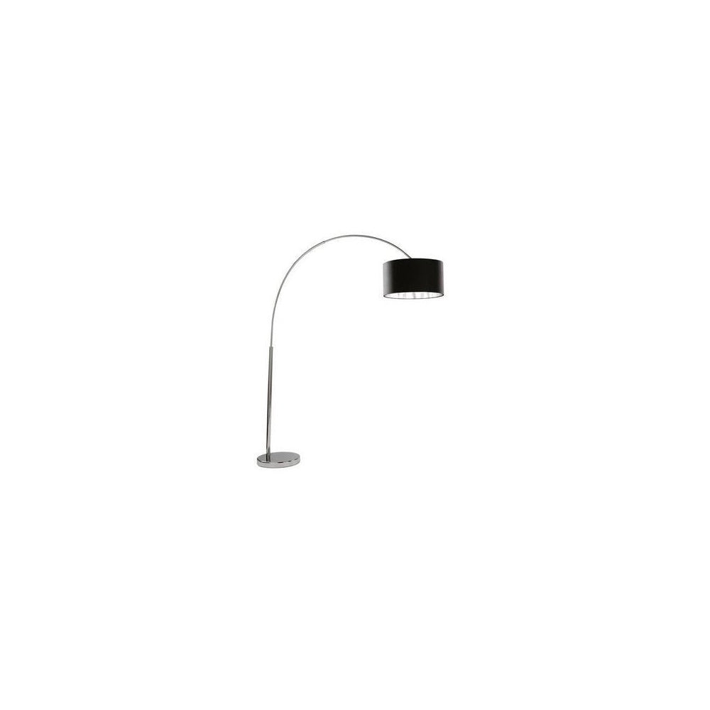 1013CC Arcs Chrome Floor Lamp With Black Fabric Shade