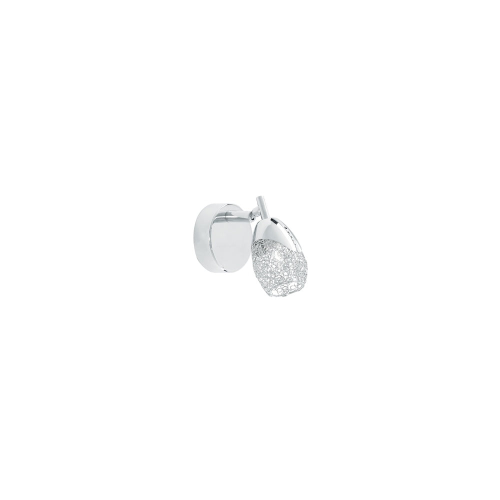 9991CC Mesh Spot I 1 Light Wall Light Chrome and Mesh Shade