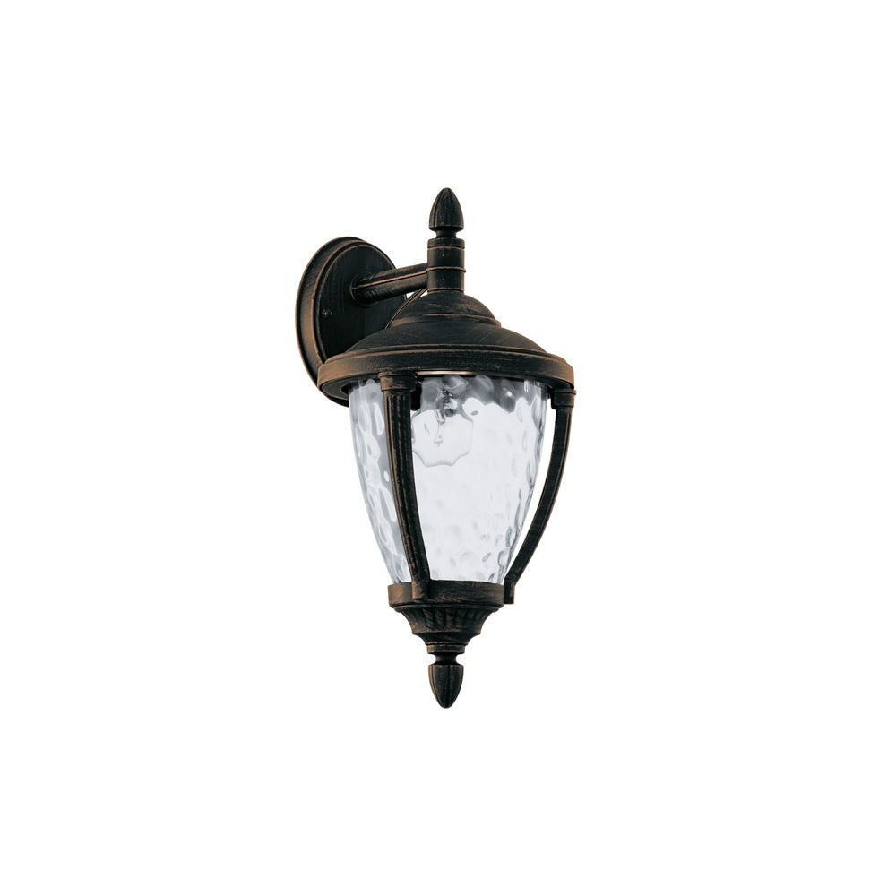 92233 Abira Traditional Hanging Wall Lantern In Black Gold