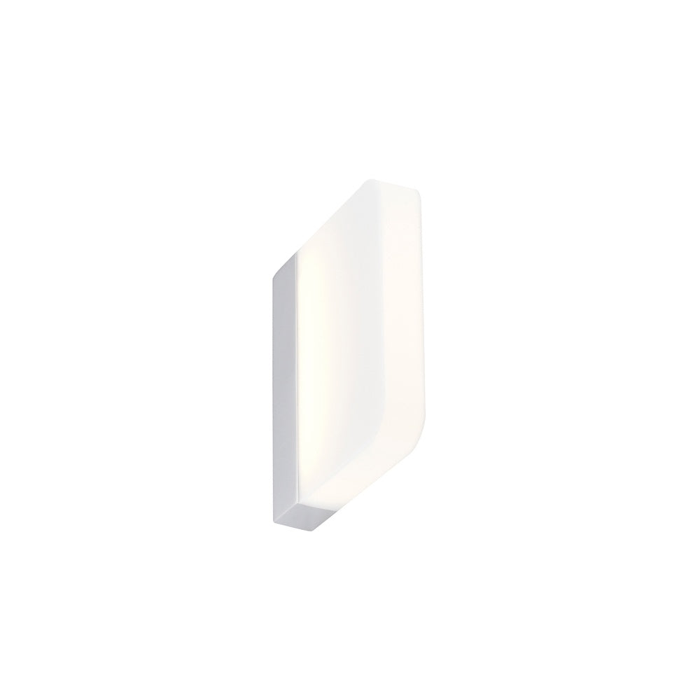 43709 Mirage LED Bathroom Chrome & White Plastic Wall Light