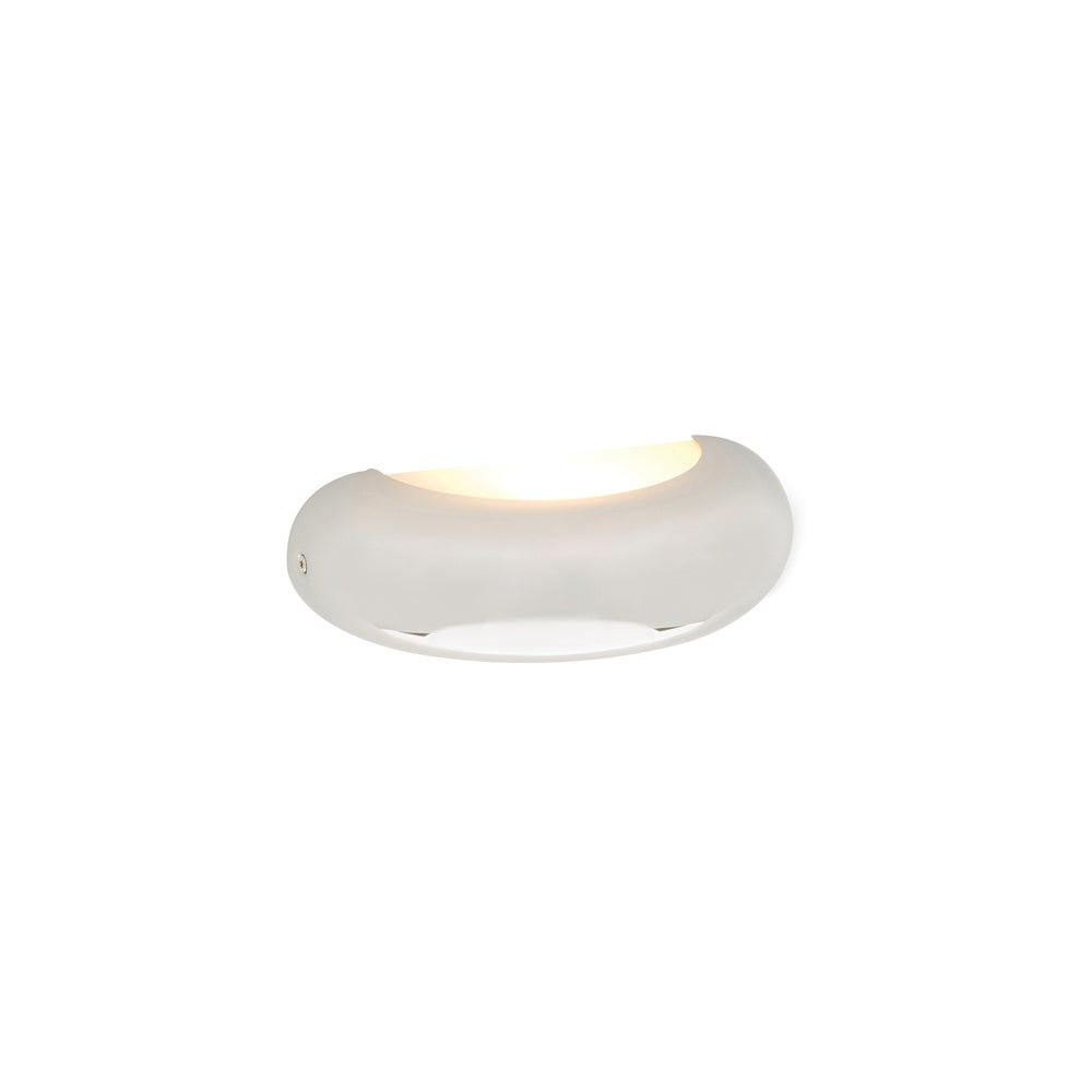 39188 Sigma 1 Light Curved Bathroom Chrome Wall Light