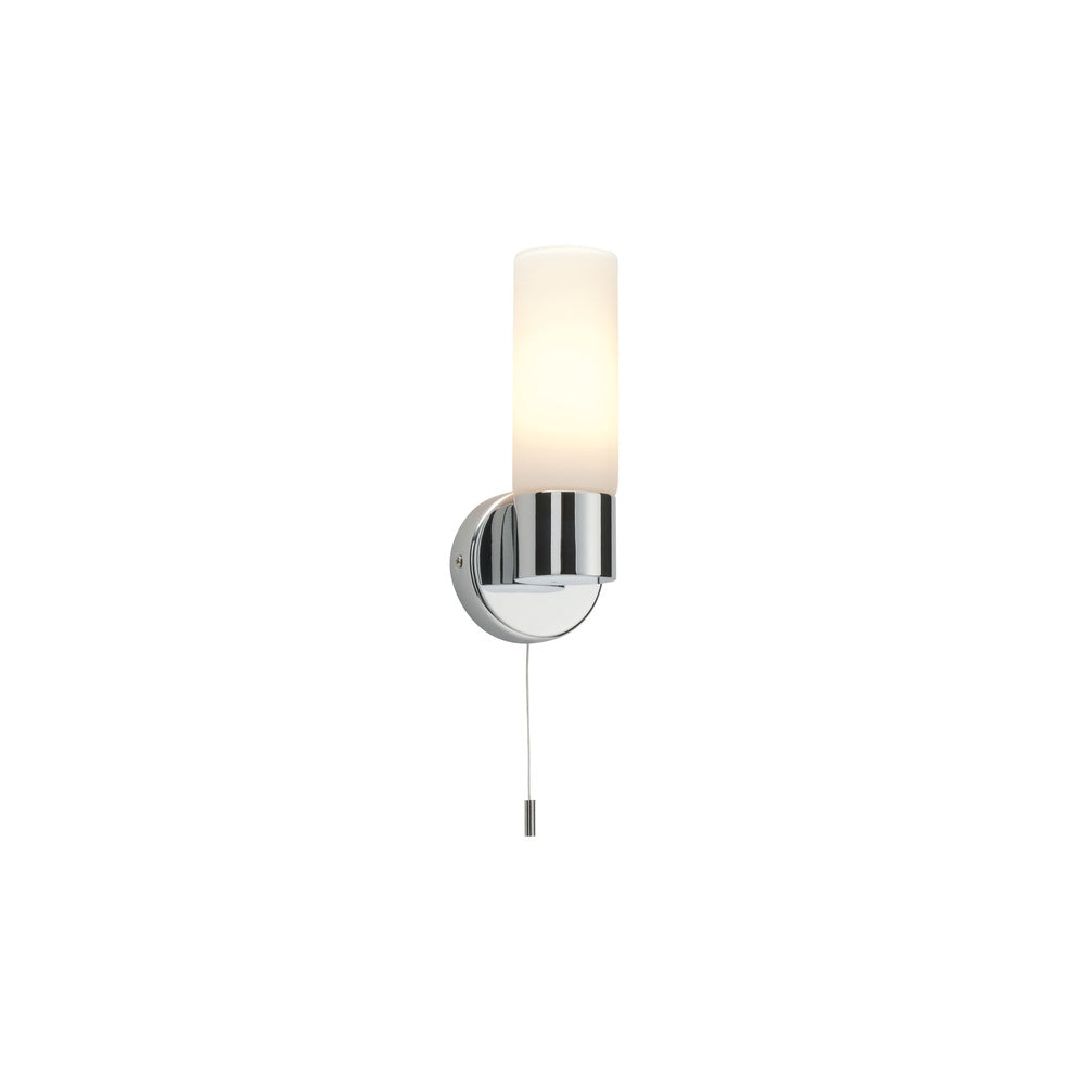 34483 Pure 1 Light Bathroom Switched Chrome Wall Light