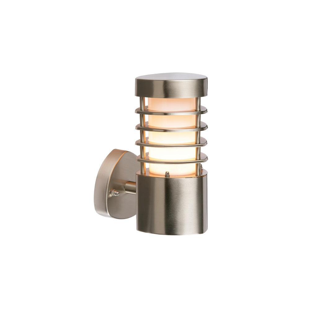 13798 Bliss 1 Light Exterior Brushed Steel Wall Light