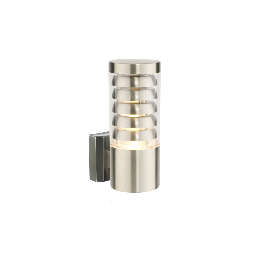 13921 Tango 1 Light Exterior Brushed Steel Wall Light