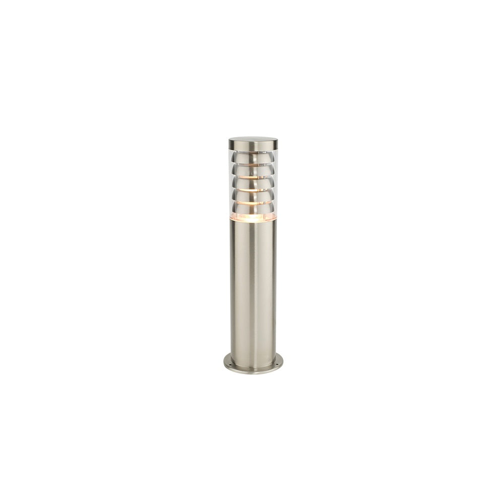 13922 Tango 1 Light Exterior Brushed Steel Lamp Post