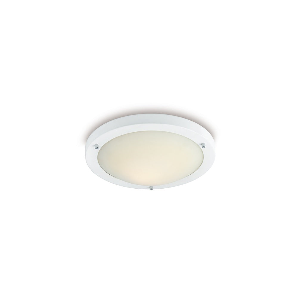 Rondo Matt White Flush Ceiling Light - 2740WH