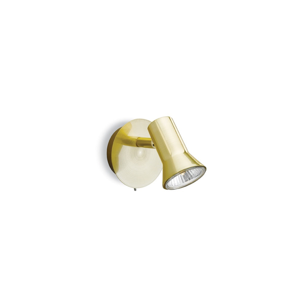 Magnum Brushed Brass Single Spotlight - 6090BB