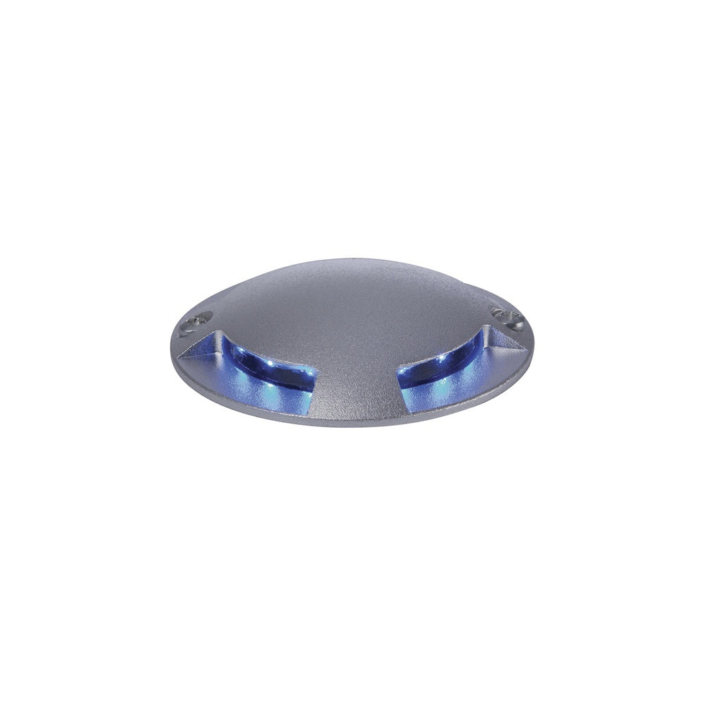 8245AL 4 Way Blue LED Walkover Light, Rated IP67