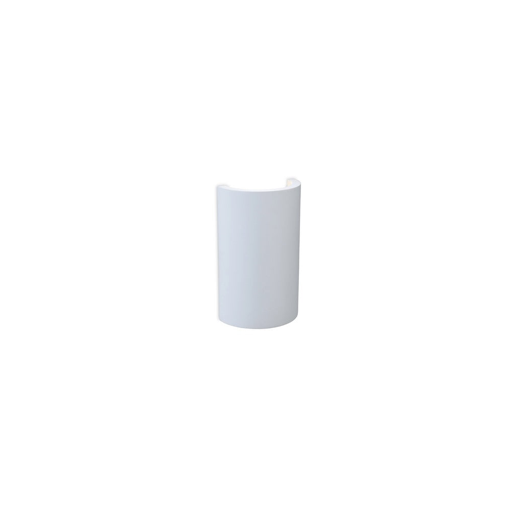 8323 Gallery Round LED 2 Light Plaster Wall Light in White