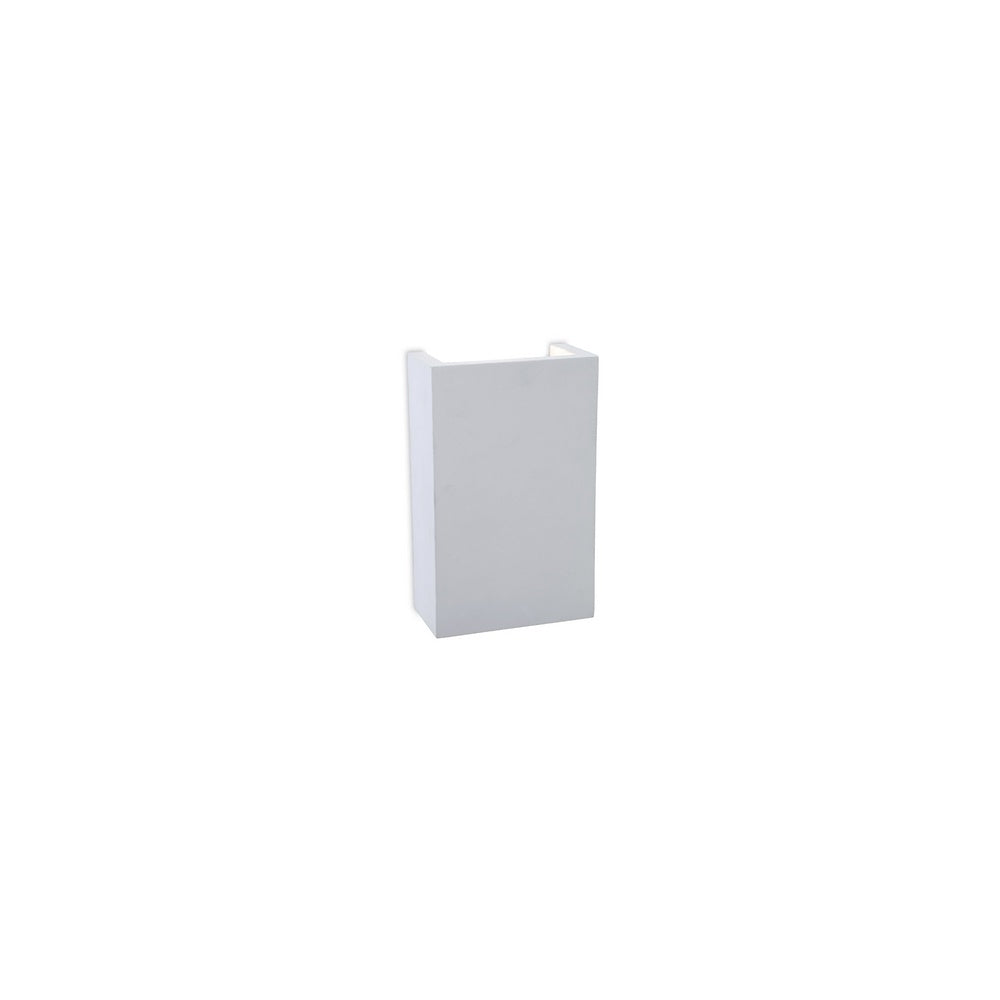 8324 Gallery Square LED 2 Light Plaster Wall Light in White