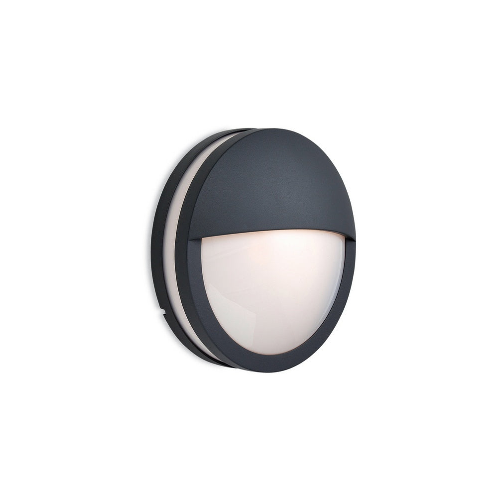 8356GP Zenith Graphite Outdoor Wall Light with Opal Glass