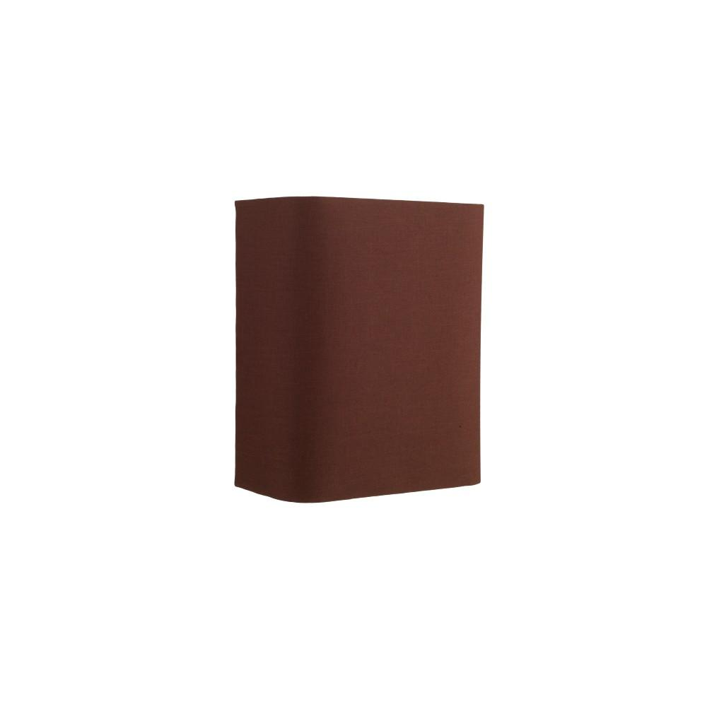 BUG0731 Bugle 1 Light Chocolate and Silver Lining Wall light with Shade