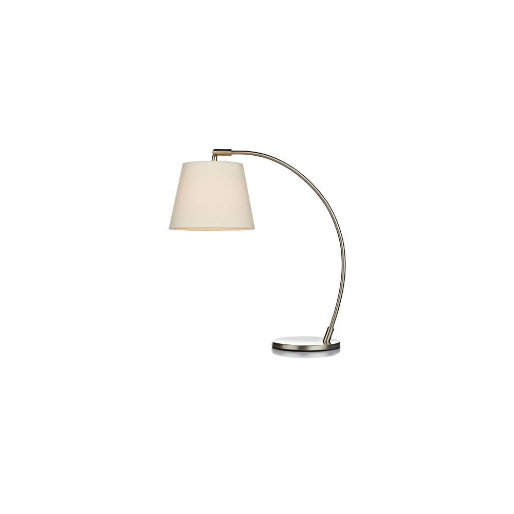 Defoe Table Lamp in Satin Chrome Finish DEF4246