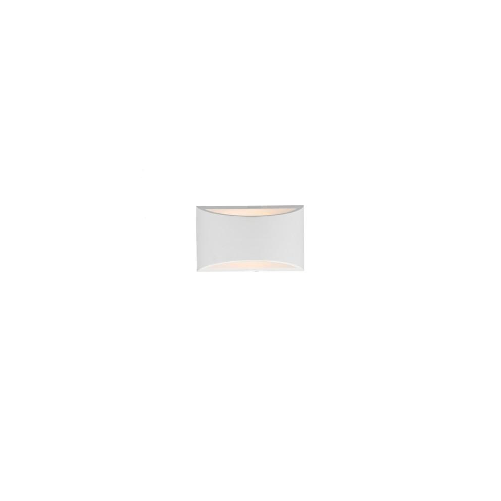 HOV072 Hove White Plaster 1 Light Small Wall Light