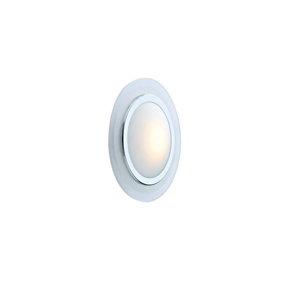 NEU372 Neutron 1 Light LED White Round Wall Light