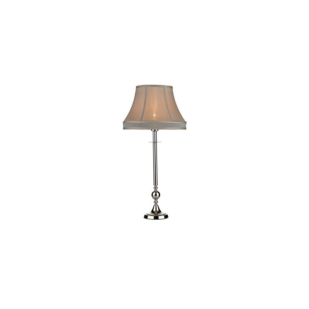 WOB4238/X Woburn Silver and Grey Table Lamp with Shade