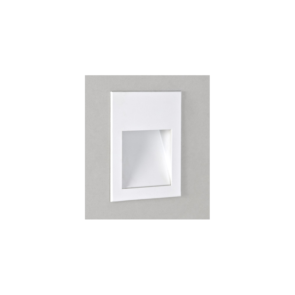 Borgo 90 LED Recessed Wall Light In Matt White Finish 1212004