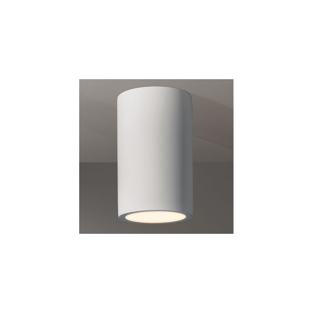 Osca 200 Round Flush Ceiling Light In Plaster Finish 1252011