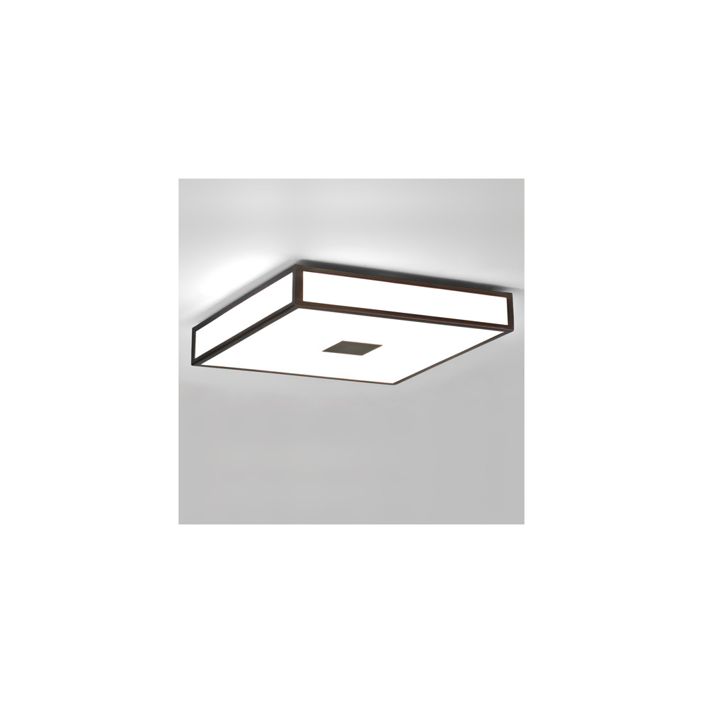 Mashiko 400 Bathroom Ceiling Flush Light In Painted Bronze Finish 1121013