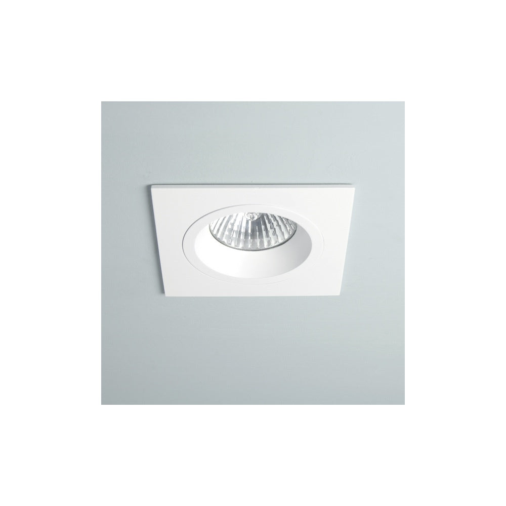 Taro Square Ceiling Downlight Fire Rated In Matt White Finish 1240026