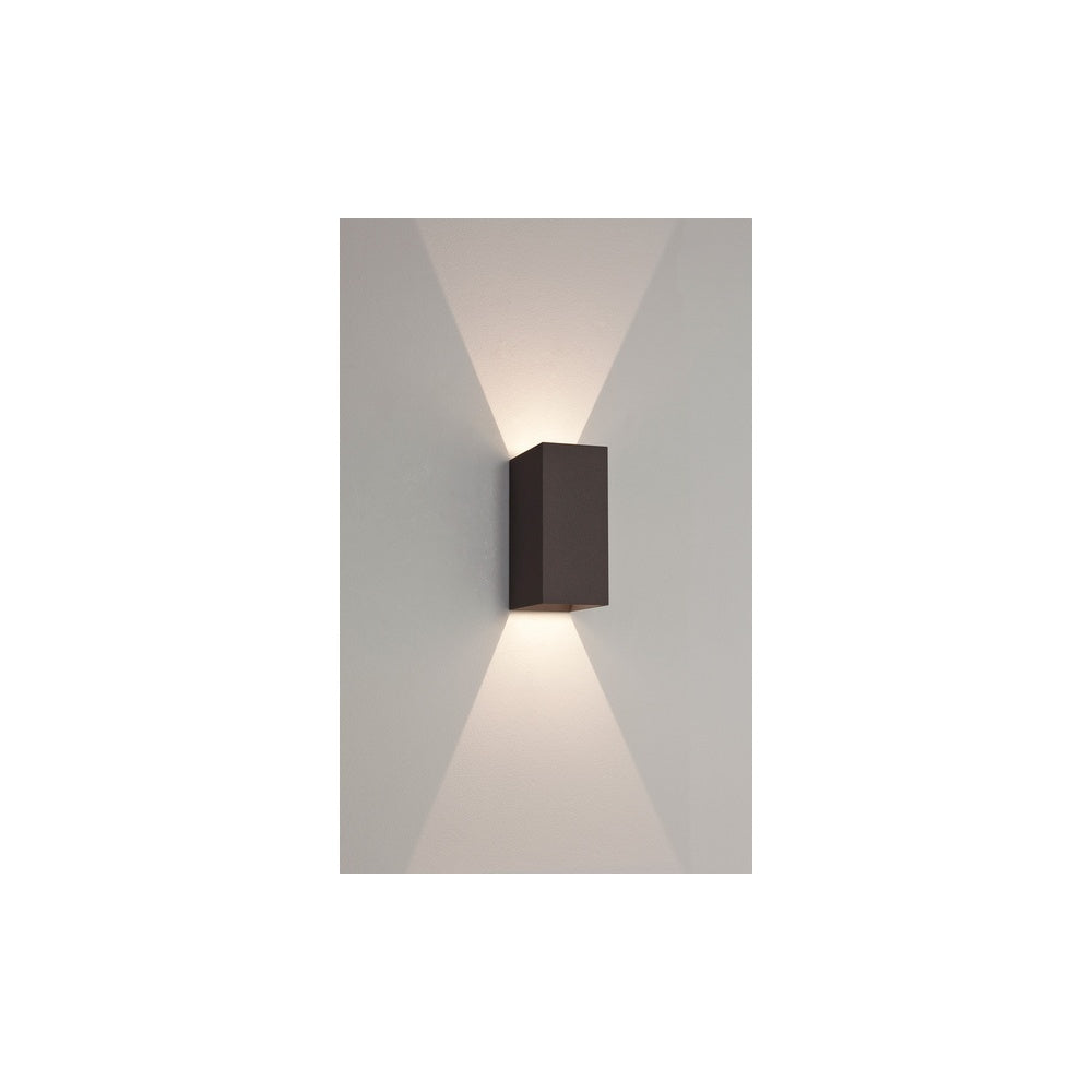 Oslo 160 LED Outdoor Wall Light In Textured Black Finish IP65 1298002