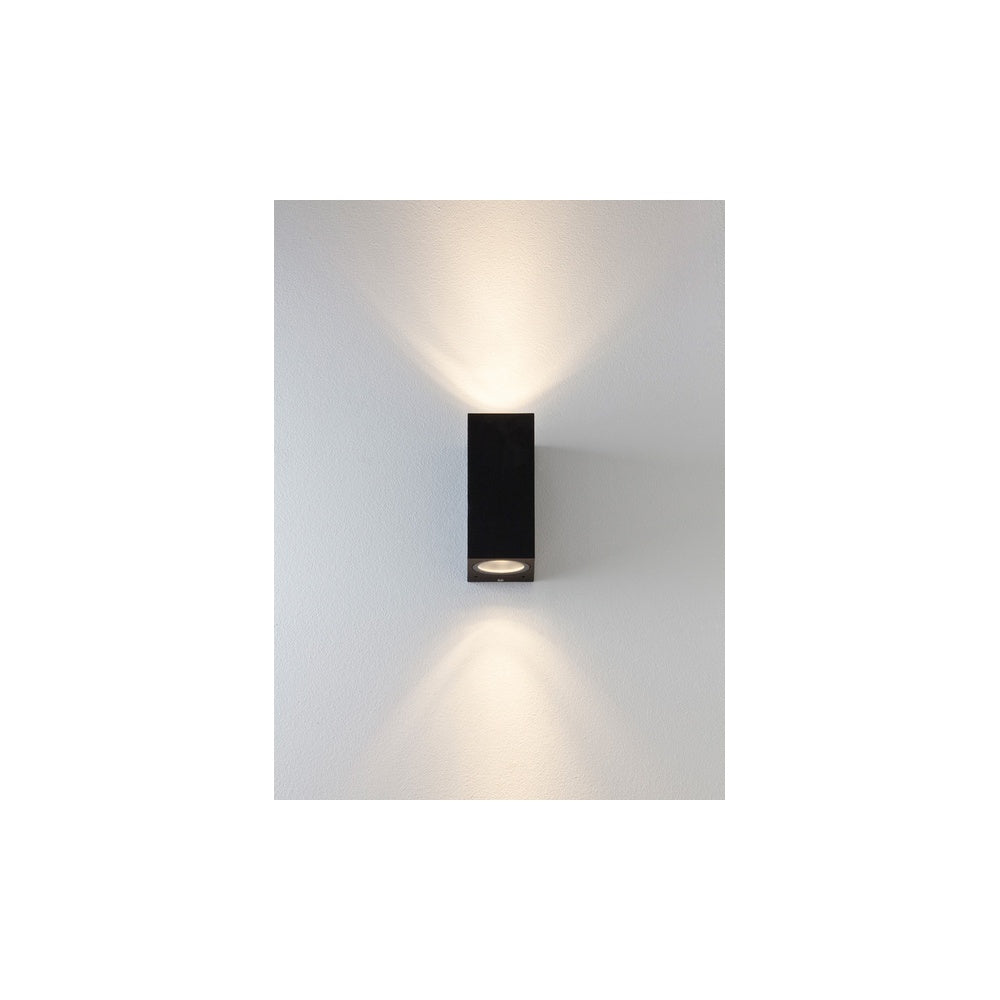 Chios 150 Outdoor Wall Light In Textured Black Finish IP44 1310004