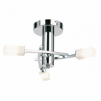 Modern 3 Light Semi-Flush Light In Polished Chrome - 146-3CH