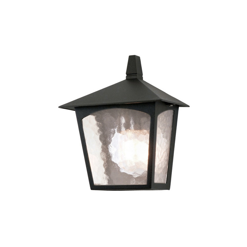 BL15 York black flush exterior wall lantern, IP43