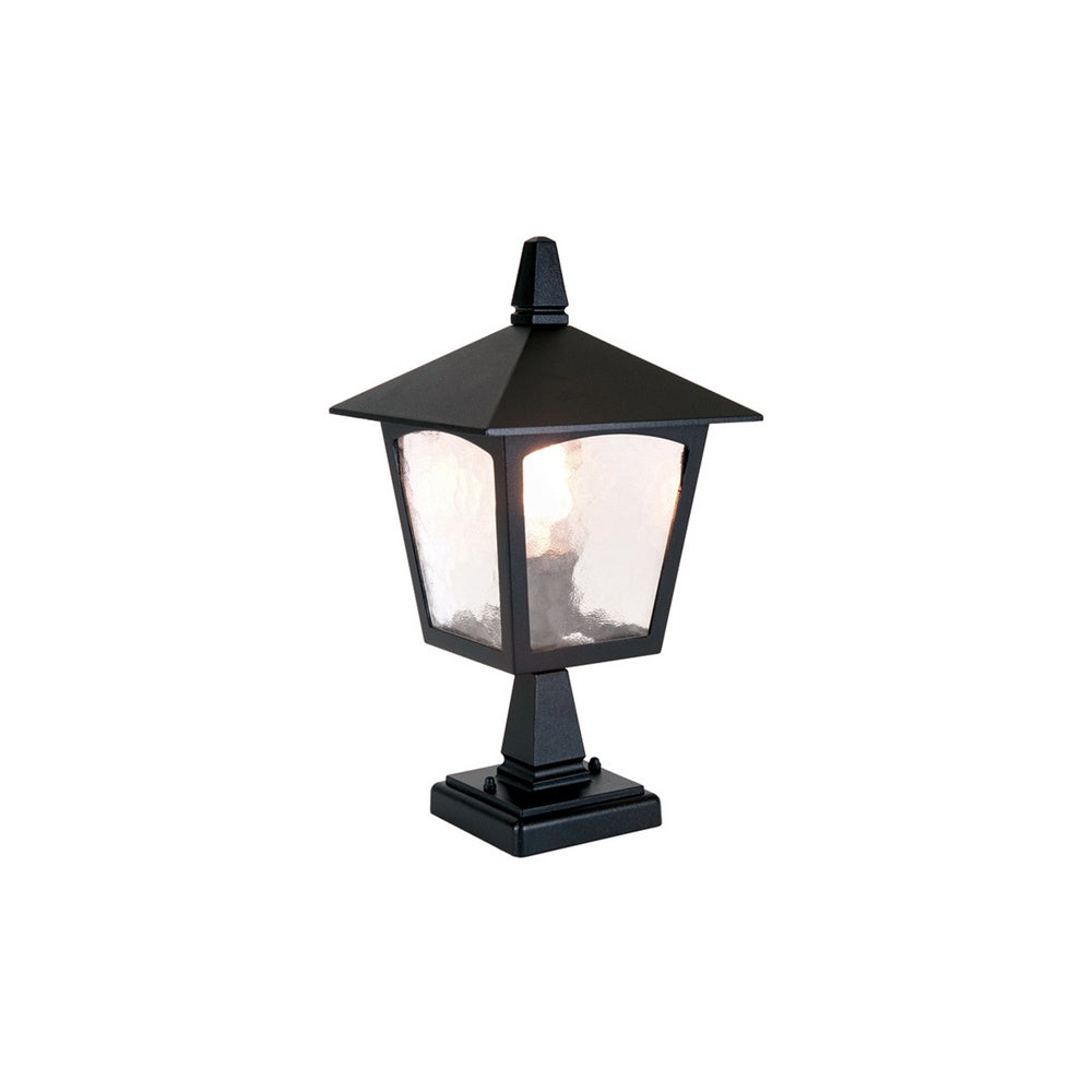 BL7 York pedestal exterior lantern, black, IP43